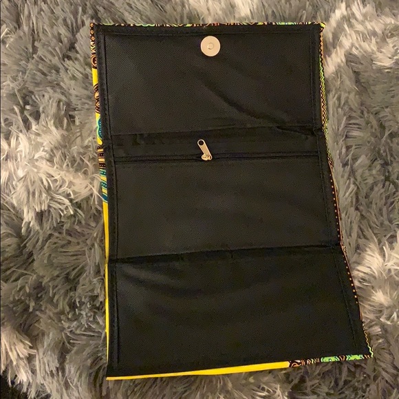 🆕 African Print Pocketbook/Clutch -3 Compartments - Picture 3 of 5